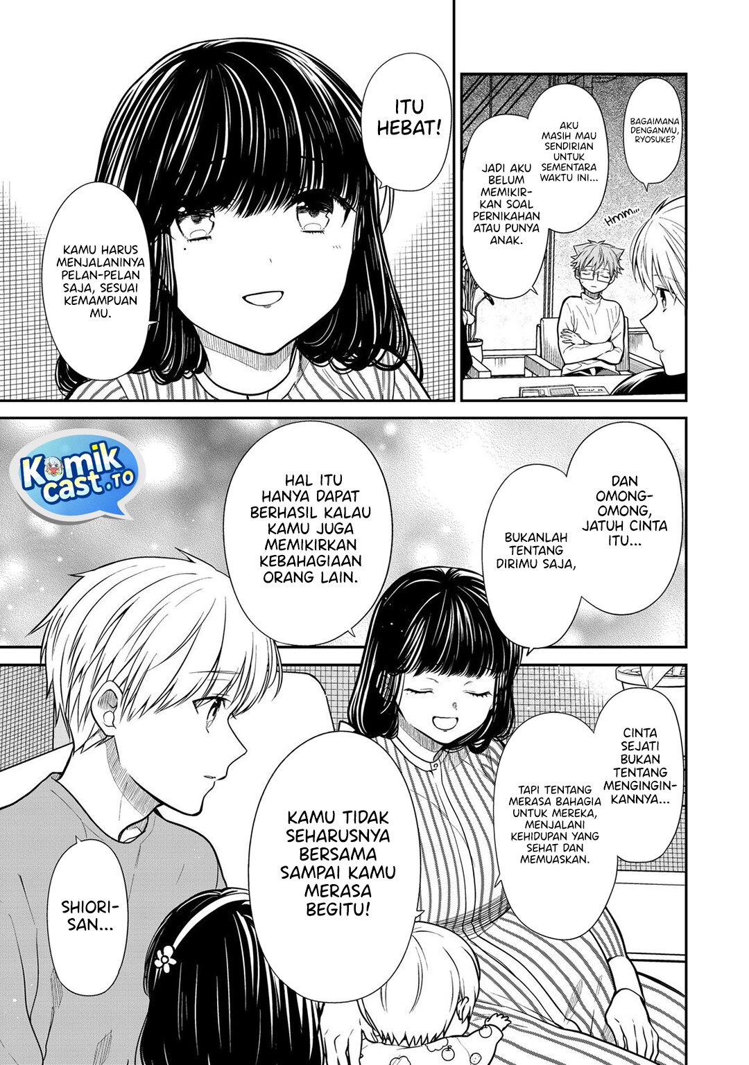 Danshi Koukousei wo Yashinaitai Onee-san no Hanashi Chapter 362 Bahasa Indonesia